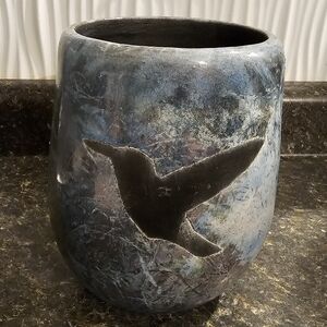 HAROLD LONG EASTERN BAND CHEROKEE INDIAN POTTERY NATIVE AMERICAN CLAY BIRD EBCI